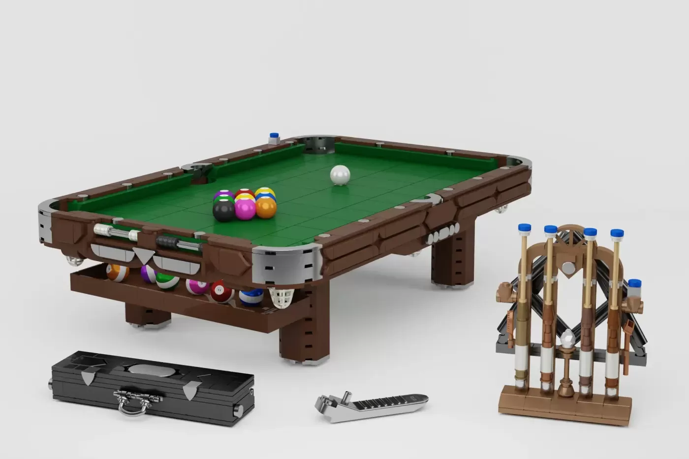 Vintage Billiards Table LEGO® Ideas Project Reaches 10,000 Supporters (10000) ,  brick.news