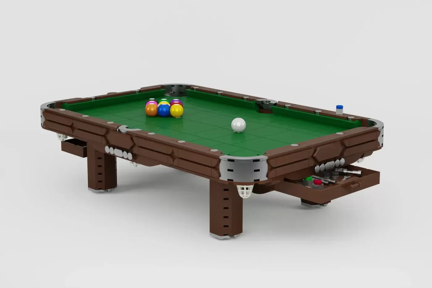 Vintage Billiards Table LEGO® Ideas Project Reaches 10,000 Supporters (10000) ,  vintage billiards table legor ideas projec…