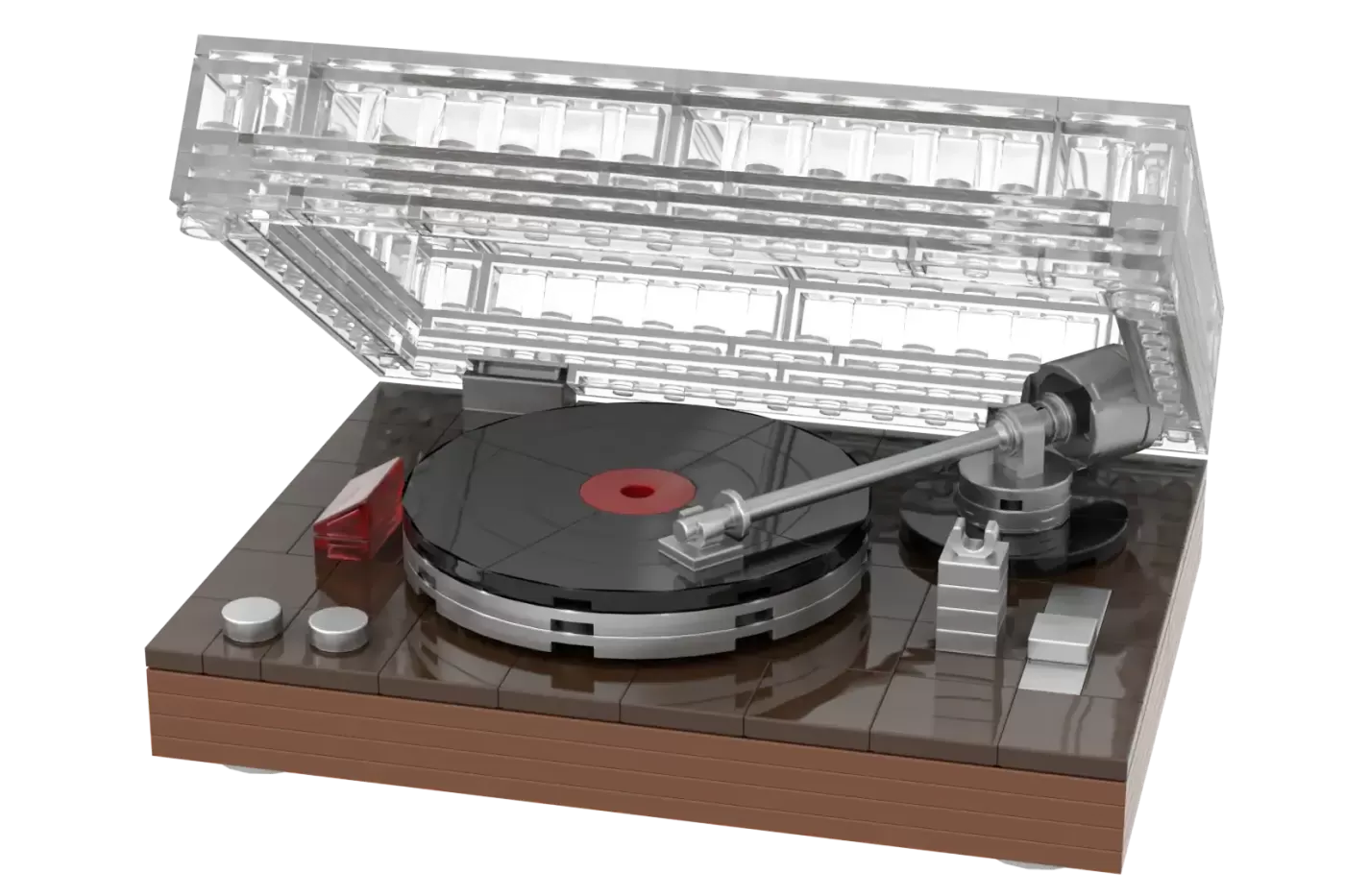 Vinyl Record Player LEGO® Ideas Project Hits 10,000 Supporters